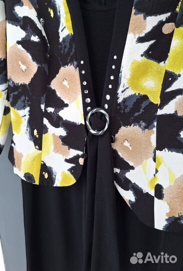 Платье чёрное с жакетом 44 46