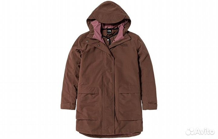 THE north face Windbreaker Jackets Women's Cameo Brown (L)(86)