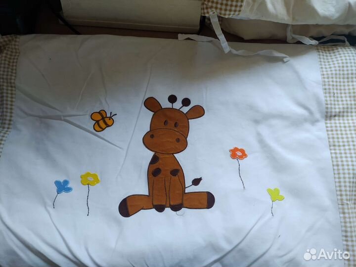 Бортики и конверт в детскую кроватку