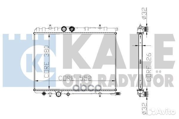 Радиатор системы охлаждения peugeot: 206 CC (2D