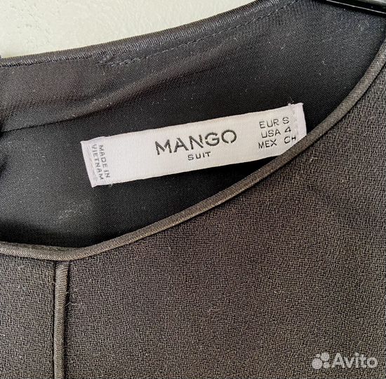 Платье короткое черное Mango