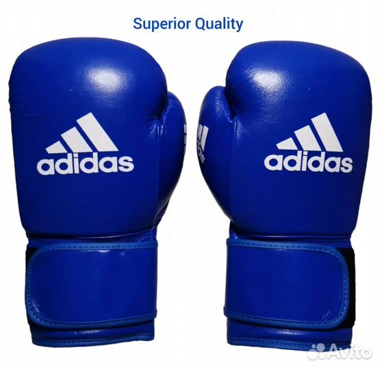 Боксерские перчатки 10/12 oz Adidas. Кожанные