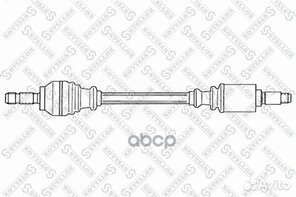 158 1771-SX привод передний левый 588 mm, 2414