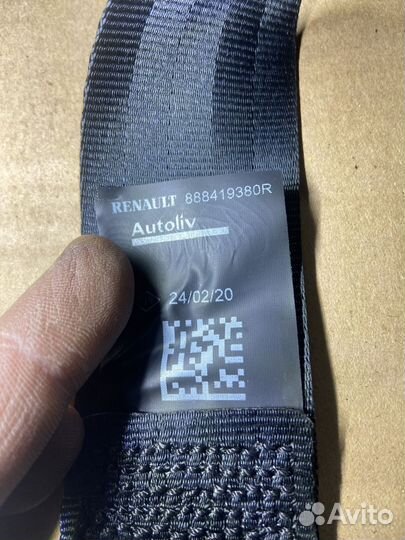 Ремень пассажира задний Рено Каптюр