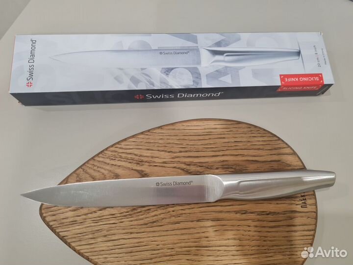 Ножеточка и поварской нож Swiss Diamond, 20 см