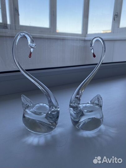 Лебеди хрусталь СССР (2шт)