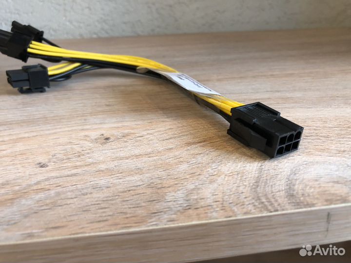 Переходник видеокарты 6pin 2*8pin (6+2pin)