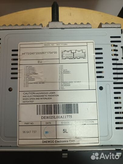 Магнитола Шевроле Авео