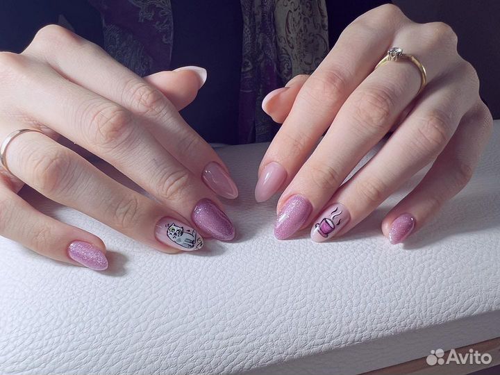 Маникюр, покрытие гель-лаком, наращивание