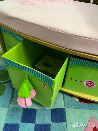 Тумба Хаба с сидением для девочки