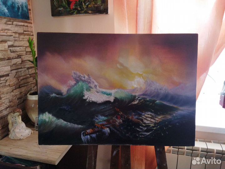 Репродукция картины Айвазовского 9вал