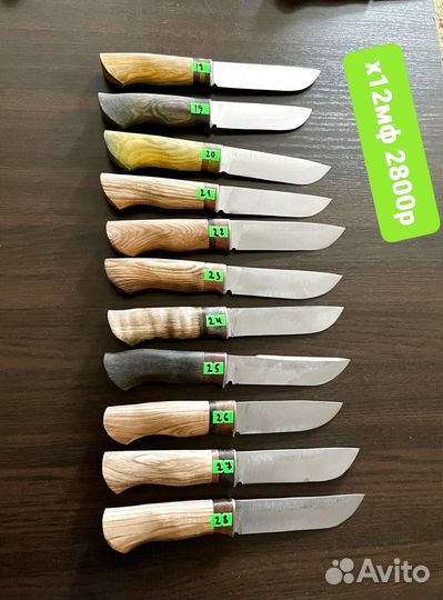 Ножи ручной работы х12мф 110х18ш