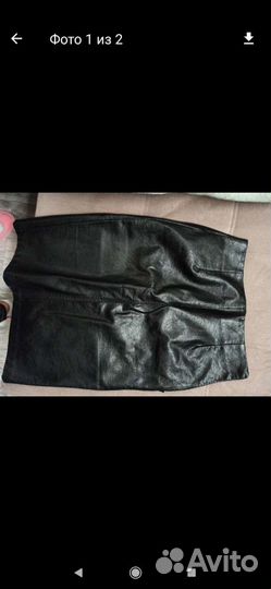 Кожаная юбка