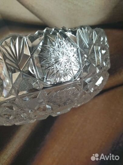 Ваза для фруктов хрусталь СССР