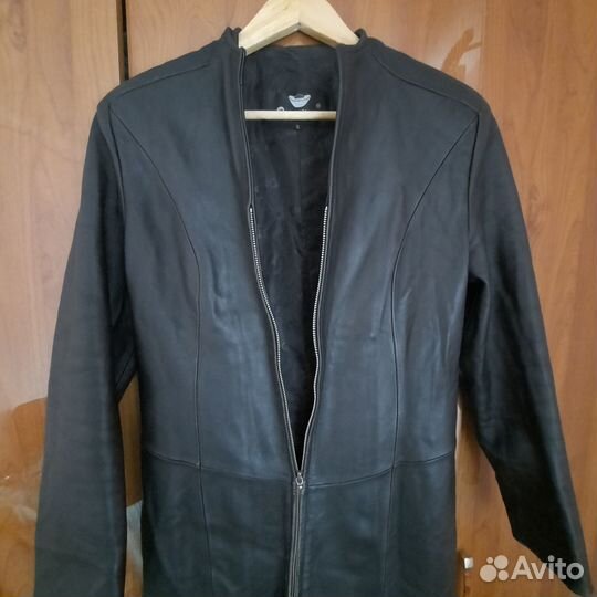 Плащ кожаный