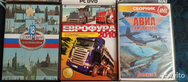 Игры на Дисках DVD пк в жанрах Гонки, Спорт