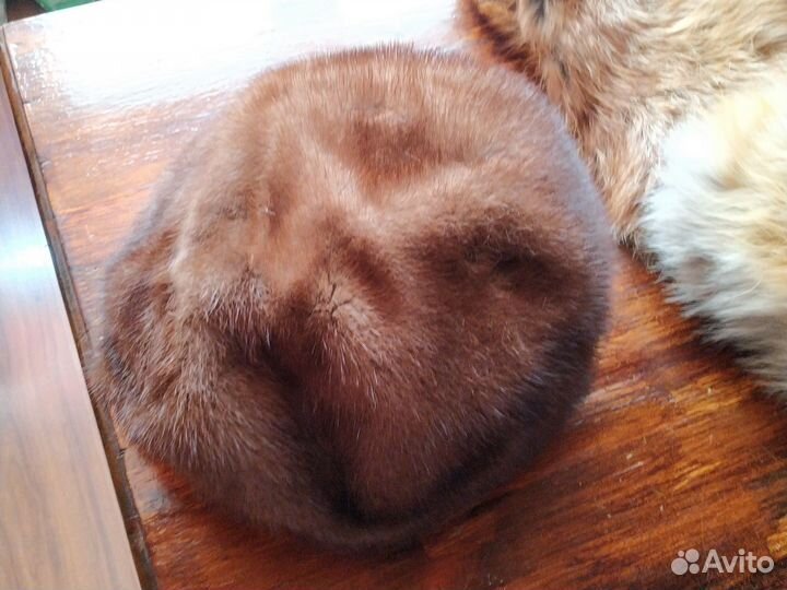 Шапка норковая на поделки