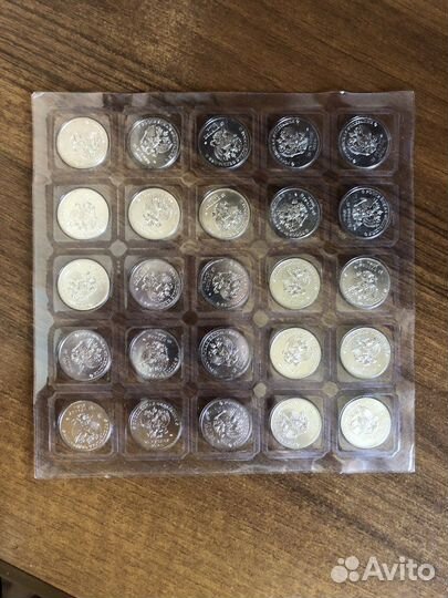 Набор Олимпийских монет 25 рублей Сочи 2014