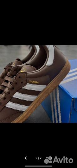 Кроссовки Adidas samba OG brown 37/41