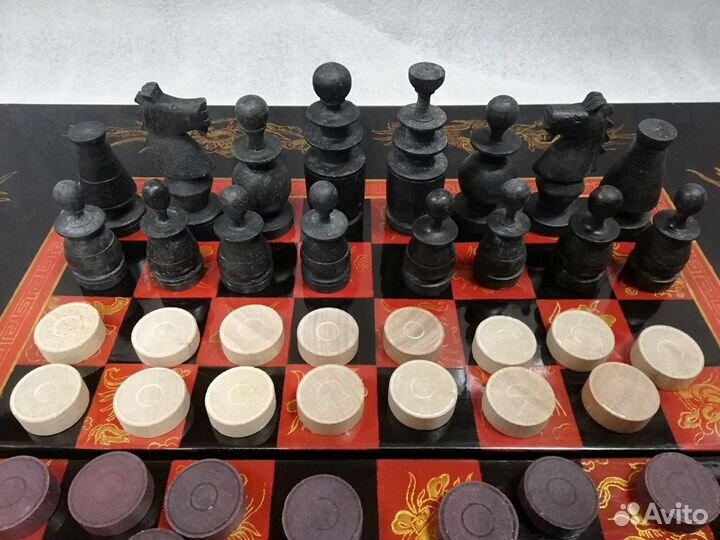 Большие шахматы,нарды ручная работа