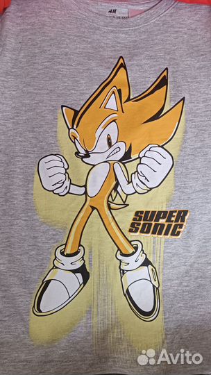 Новые футболки H&M sonic еж 122 128