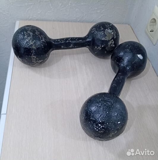 Гантели чугунные 2 шт