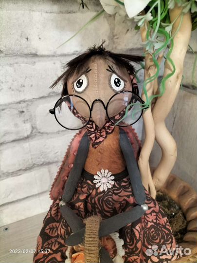 Текстильная кукла. Муха