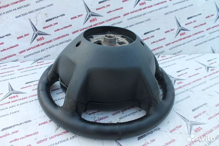 Руль Мерседес w211 Дорест с подушкой черный