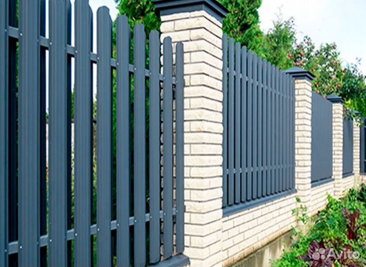 Забор металлический качественно под ключ