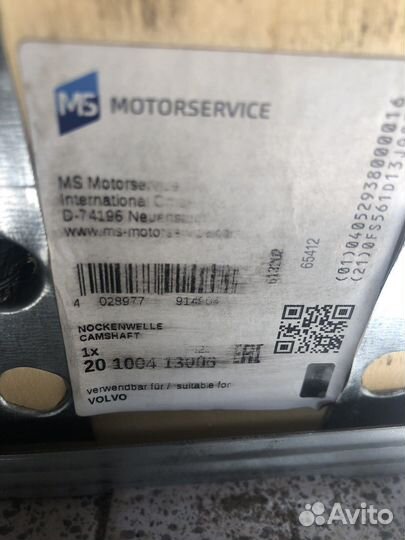 Распредвал volvo d13