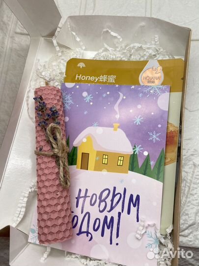 Набор с свечами из вошины в наличии