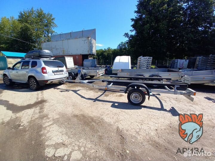 Прицеп 1Е.101 для перевозки лодки. Доставляем