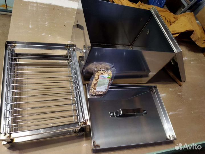 Коптильня горячего копчения из нержавейки