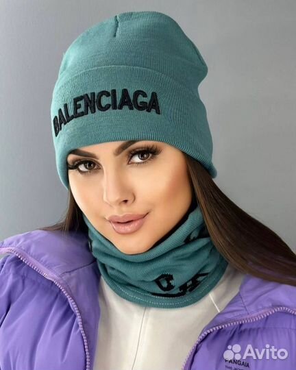 Шапка и снуд balenciaga