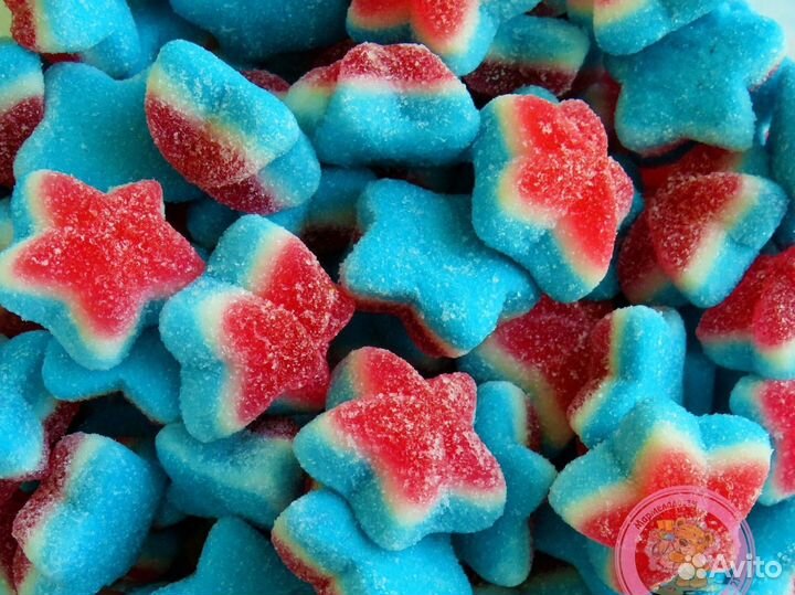 Мармелад Звёздочки вишня в сахаре, 400гр