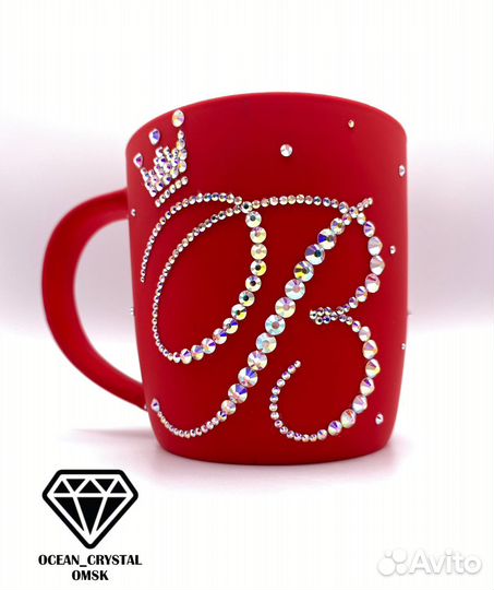 Кружка со стразами