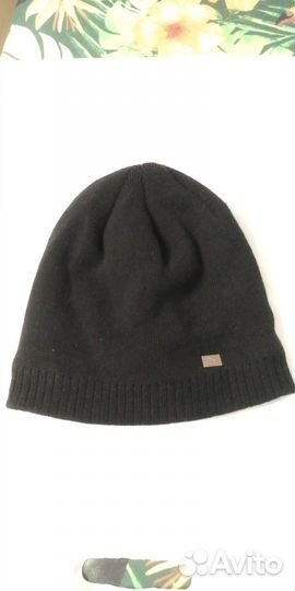 Шапка вязанная с подкладом из искусственного меха