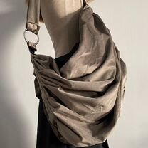 Драпированная вельветовая сумка