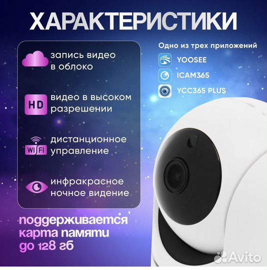 Камера видеонаблюдения SMART WiFi умная