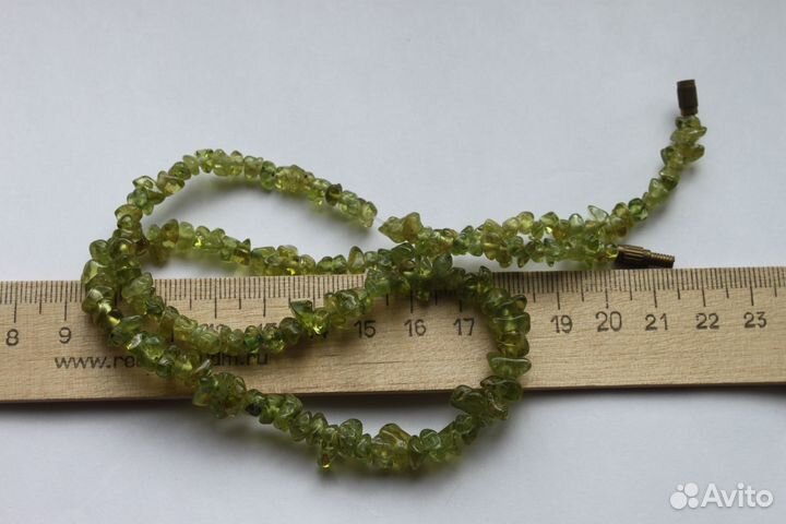 Винтажные бусы из хризолита(перидота, оливина).ССС