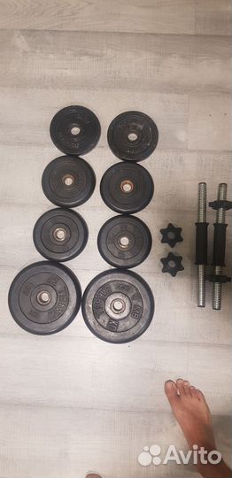 Спортивные блины, гантели