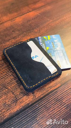 Картхолдер из натуральной кожи (handmade)