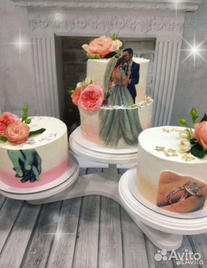 Подставка под торт и капкейки 3-х ярусная