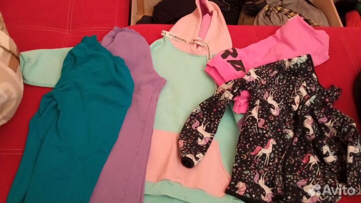 Пакет теплых вещей на девочку 146/152