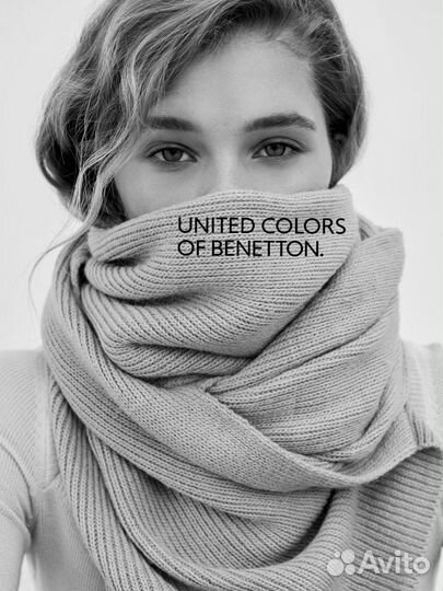 Шарф шерсть кашемир United colors of Benetton
