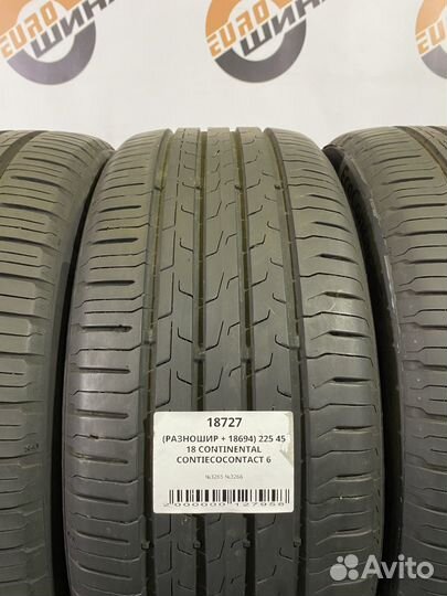 Continental ContiEcoContact 6 225/45 R18 и 245/40 R18