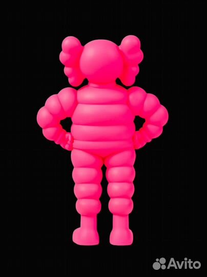 Kaws коллекционная фигурка chum розовая