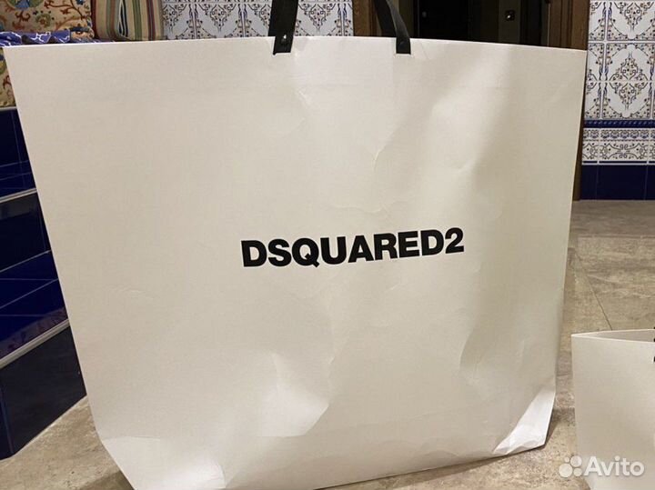 Dsquared2 пакет большой оригинал новый ручка брак