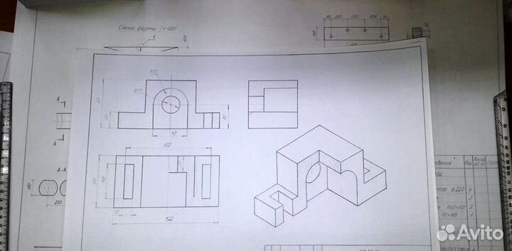 Репетитерство черчение, инженерная графика