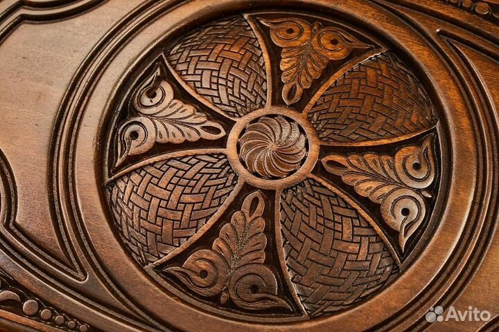 Нарды резные Щит Давида 60 х 60 см бук Армения 62847